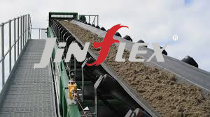 Wear-resistant and non-slip canvas sand and gravel mine rubber conveyor belt