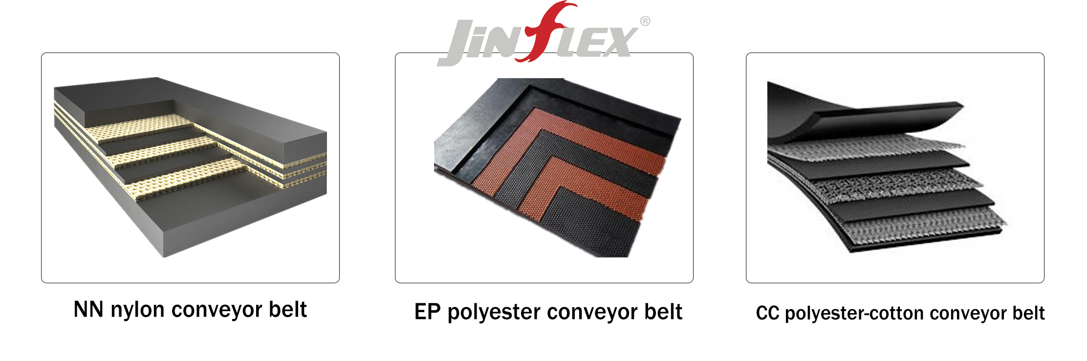 Classification of layered fabric core conveyor belts